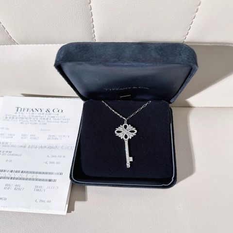 Tiffany & Co. 蒂芙尼 Keys系列 維多利亞鑰匙項鍊，大號