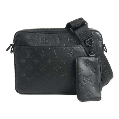 LOUIS VUITTON Monogram Shadow Trio Messenger肩背袋