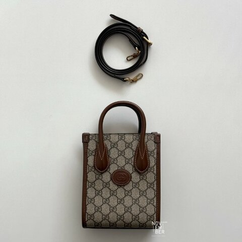 99新🆕 全配有購證🙌🏻 Gucci 古馳 Interlocking Mini Tote 老花琴譜包