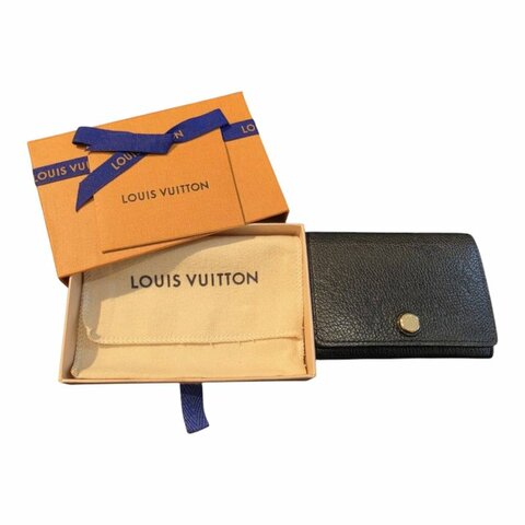 【美收精品】  LOUIS VUITTON 路易維登 藍色金屬扣短夾 零錢夾 卡夾 6-306L 【隔月月中將轉賣至日本 上架期限30天】