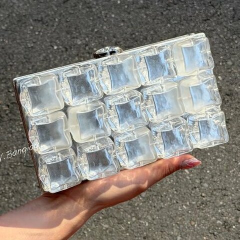JS1466-CHANEL RARE限量版ICE CUBE方塊手拿肩背包