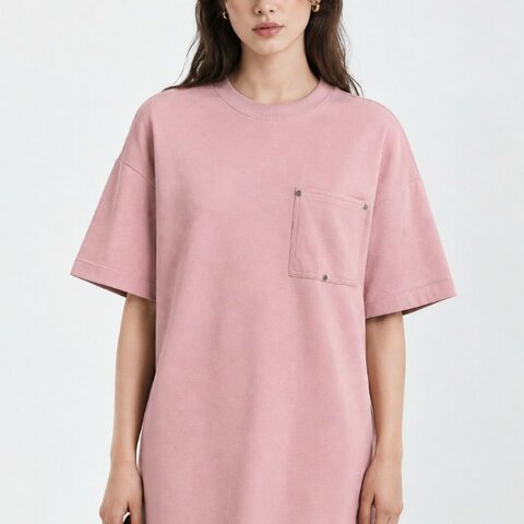 ::Bottega Venta:: BV 粉色偏厚磅 T-Shirt 短袖上衣