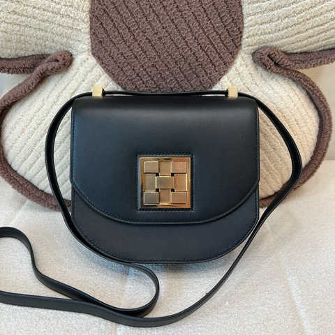 Hermes 愛馬仕 mini Mosaique馬賽克黑金 斜挎包 D刻