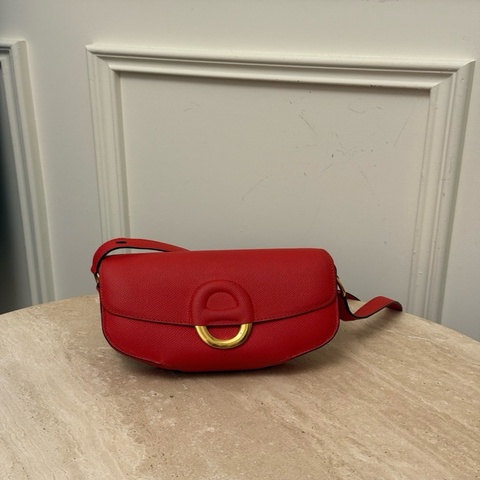 Hermes 愛馬仕 Cherche Midi mini 99新 豬鼻子 單肩斜挎包，T5齋普爾粉