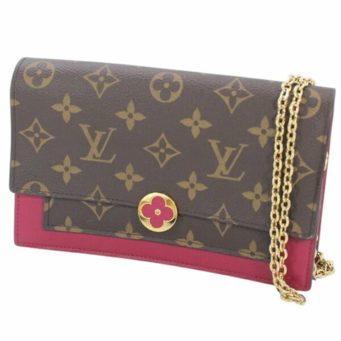 路易威登 Monogram Portefeuille Flore 鏈條皮夾單肩包 M67404 女款 KM3319