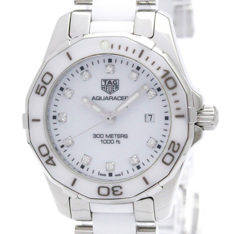 TAG HEUER 豪雅競潛系列鑽石精鋼石英女士腕錶 WAY141D 拋光