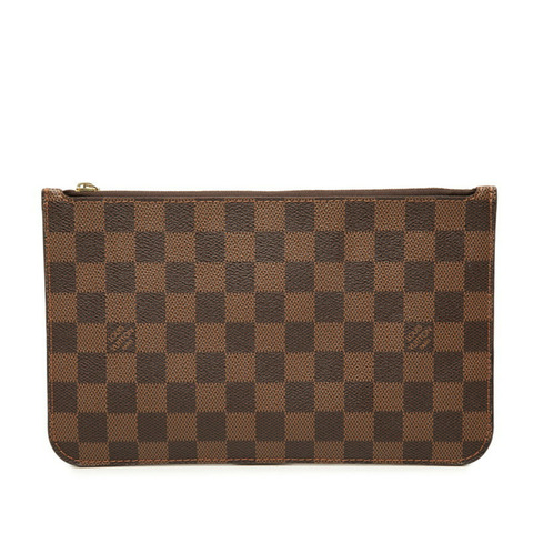 路易威登 Monogram Neverfull 手提包，帶配件袋，棕色，女士。