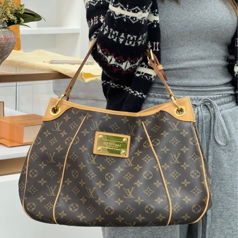 LV 經典老花手提南瓜包/肩背包