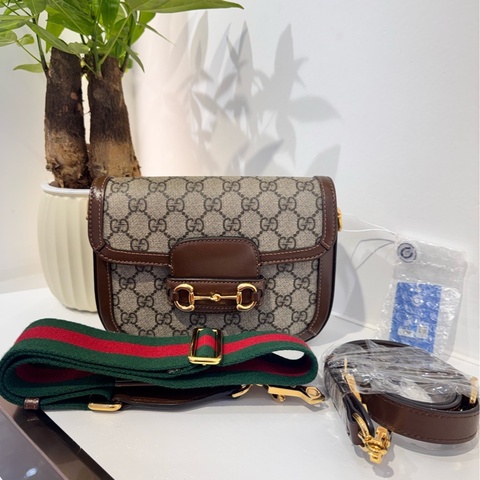 古馳/Gucci  1955系列 馬鞍包 小號 黑標036
