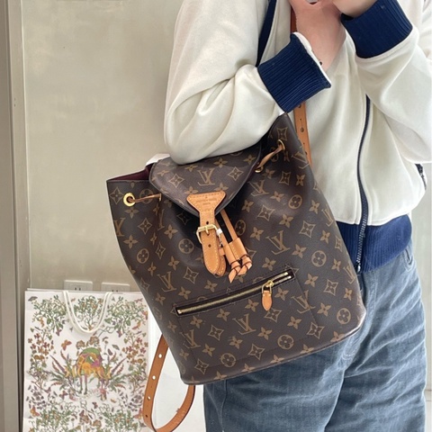 LV/路易威登經典老花雙肩包 年份 18年