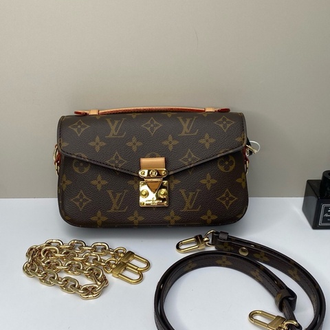 99新 Louis Vuitton 路易威登LV老花小郵差包芯片款斜挎包，尺寸 21*14*7cm