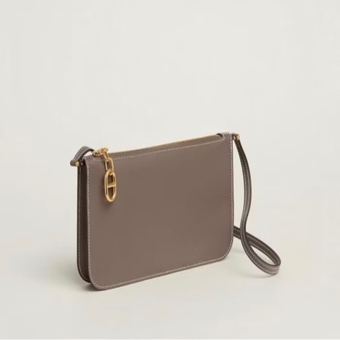 Hermes Zipengo to go 大象灰 金扣 全新