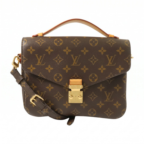 LOUIS VUITTON Monogram Pochette Metis MM金扣手挽肩背兩用袋