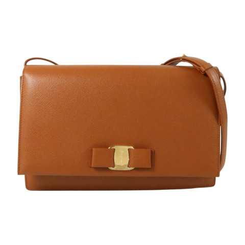 Salvatore Ferragamo 牛皮皮革Shoulder Bag金扣肩背袋