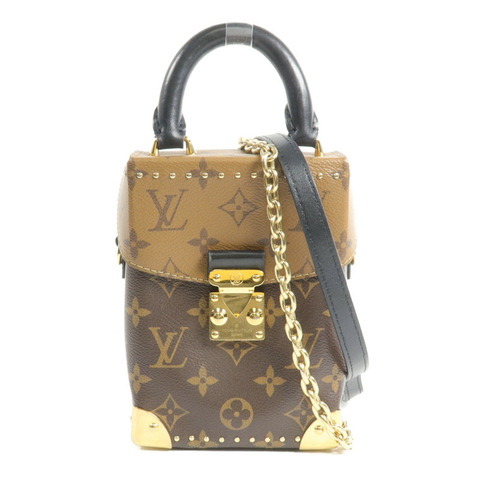 LOUIS VUITTON Monogram/Monogram Reverse Camera Box鏈帶手挽肩背兩用袋