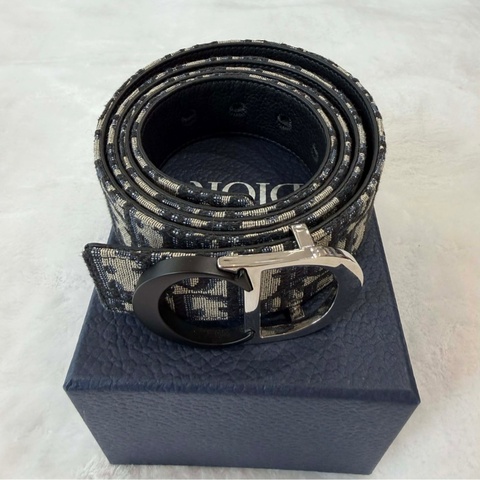 DIOR Oblique 雙面腰帶
