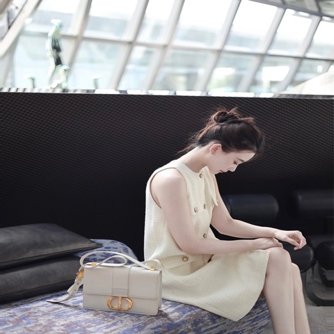 DIOR 30 Montaigne 金扣肩背斜背包