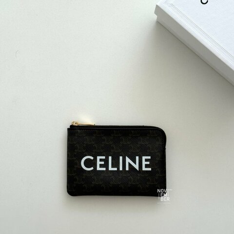 99新🆕 Celine 賽琳 Logo 老花鑰匙零錢包