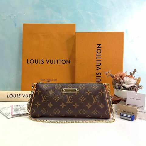 LV Pochette Eva 全新老花鏈帶包