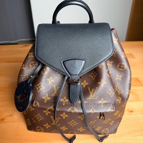 Louis Vuitton LV Montsouris PM M45501 Monogram 老花後背包｜購證防塵袋齊全