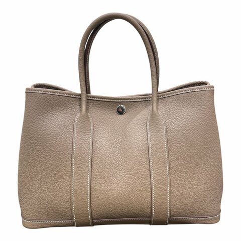 HERMES 愛馬仕 GARDEN PARTY TPM TOGO皮 大象灰 銀釦