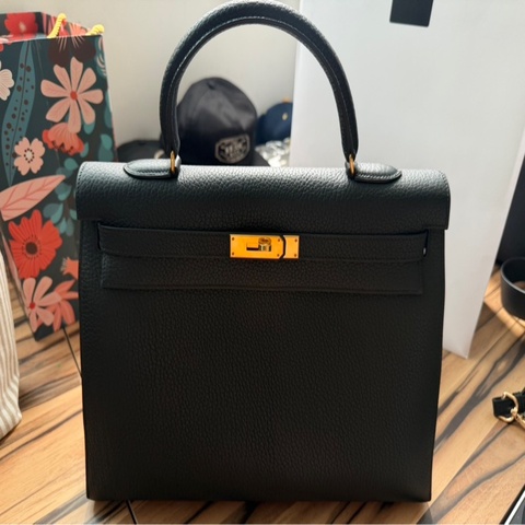 Hermès Vintage Kelly 35｜黑金阿登皮