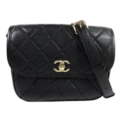 CHANEL 牛皮皮革Chain Shoulder Bag鏈帶肩背袋