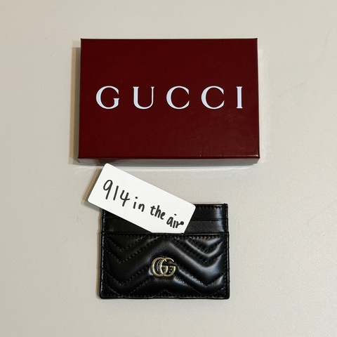 914intheair 精品代購『全新可送禮』Gucci GG Marmont馬夢經典 GG logo 卡包/卡夾