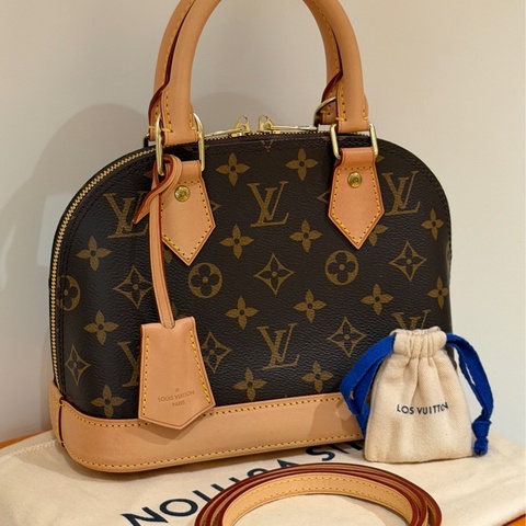 Louis Vuitton Alma BB 老花手提斜背貝殼包