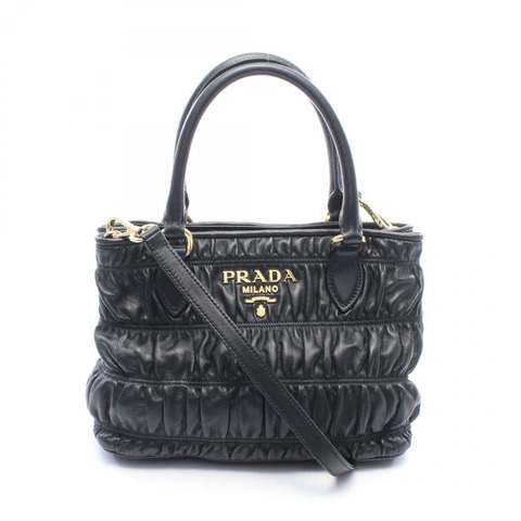 PRADA 2WAY 手提包 1BA172 黑色真皮二手女款