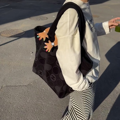 【隱藏限定款‼️實用輕便🏖️】Chanel 22K soblack隱藏沙灘包