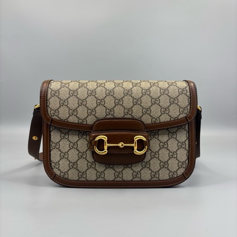 Gucci 古馳 老花1955馬鞍斜挎包 黑標033 尺寸25*18