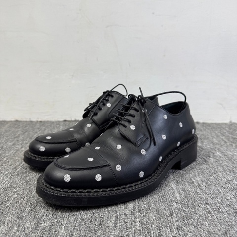 【超罕有款式✨復古嬉皮🕴🏻】Vintage Dior Homme 波點刺繡德比鞋（14AW） 38碼