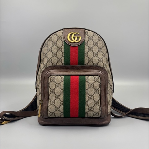 Gucci 古馳 Ophidia老花雙肩包 黑標027 尺寸22*28