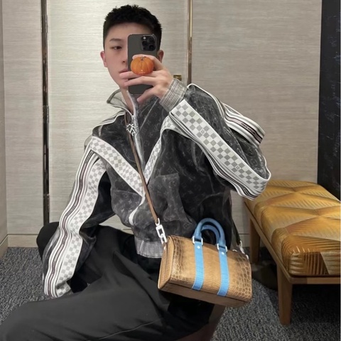 【原價100萬台幣✨稀有鱷魚皮🐊沙漠黃🏜️拼糖果藍🦋】LV keepall xs 鰐魚絕美拼色