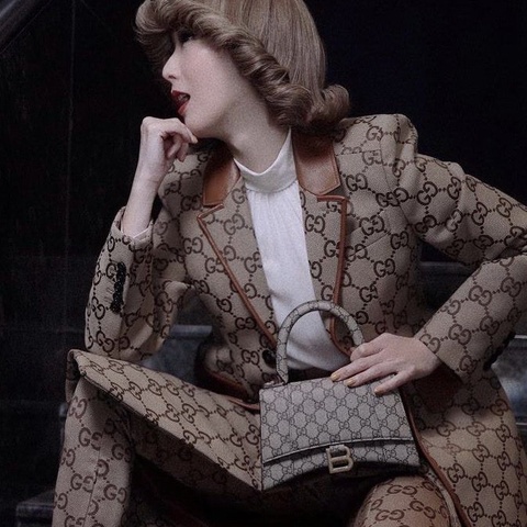 Gucci X Balenciaga 聯名款限量版沙漏包❤️Gucci X Balenciaga 百年聯名款稀有釋出⭐️95新⭐️大全配、台灣僅只一顆⭐️