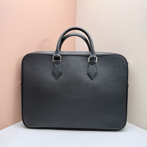 路易威登/LV 水波紋黑色公文包  17年編碼 底長40cm