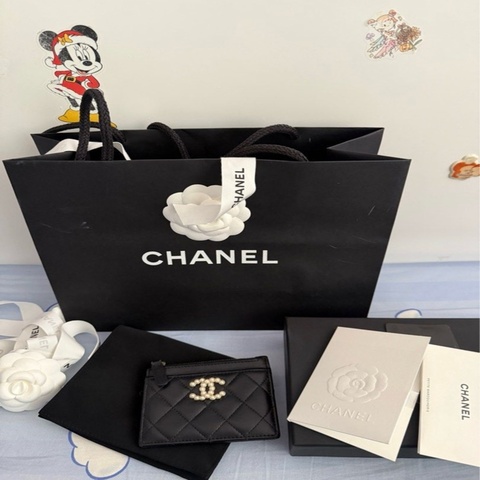 Chanel card holder 珍珠卡片套