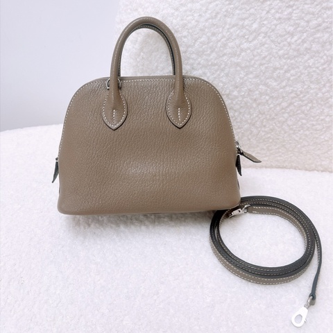 Hermes mini bolide 大象灰銀扣 Z