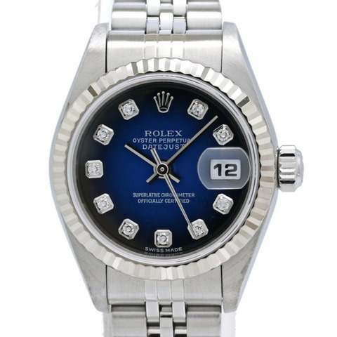 Rolex Datejust 10P 鑲鑽 79174G 女士腕錶 SSx18KWG 40579