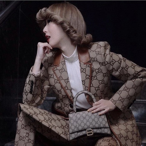 Gucci X Balenciaga聯名限量款沙漏包，全台僅一顆稀有釋出❤️大全配、95新