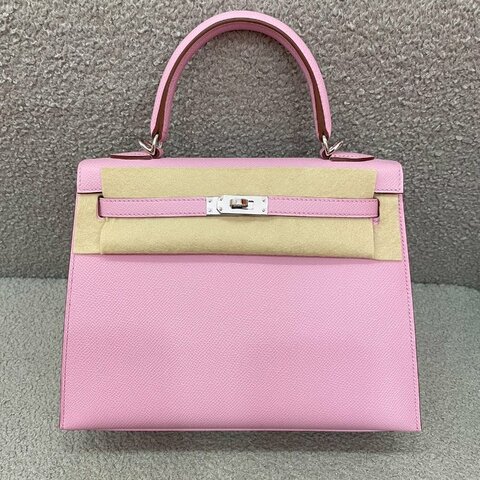Hermès Kelly 25 X9錦葵紫 Epsom皮 銀扣