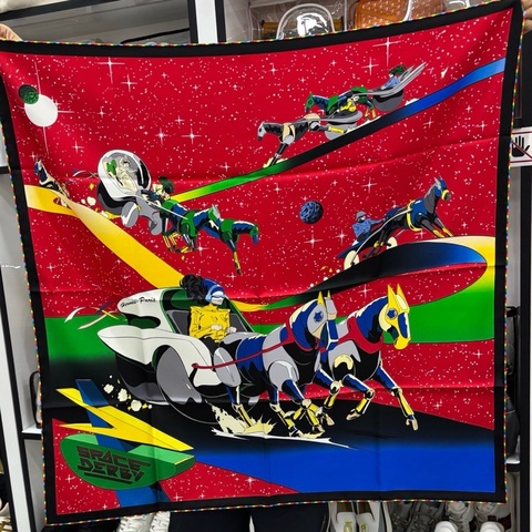 #Hermes 愛馬仕 #絲巾#《太空賽馬》90*90cm 全新