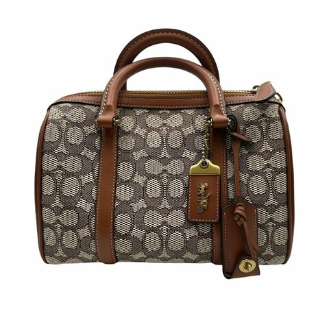 【美收精品】Coach 緹花織布波士頓包 C-925【隔月月中將轉賣至日本 上架期限30天】