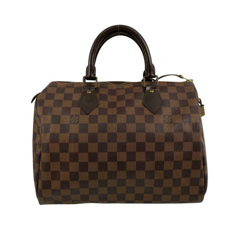△ LOUIS VUITTON 路易·威登 Brown Coated Canvas Damier Speedy Bandoulière 30 Handbag 啡色塗層帆布經典格紋手挽袋-267013255