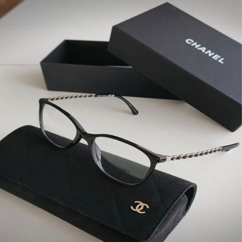CHANEL 方形抗藍光眼鏡