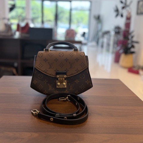LV 路易微風 Tilsitt拼色 老花扇子包 芯片款
