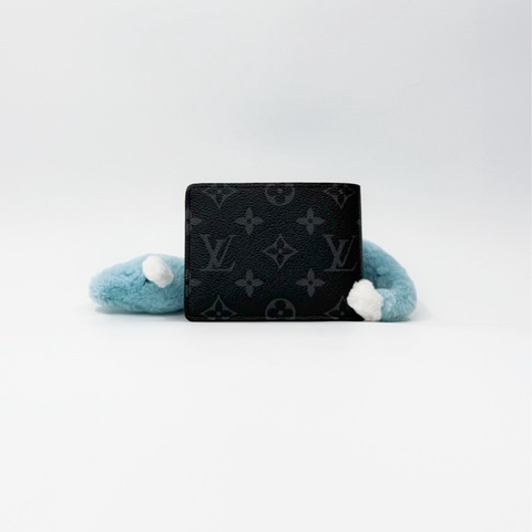 Louis Vuitton Monogram Eclipse Multiple 黑灰老花西裝暴徒短夾🤵｜✨Wisher惟奢名品✨