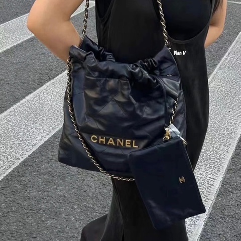 全新全配❤️ 香奈兒 #22bag #小號 #深海藍 #金釦