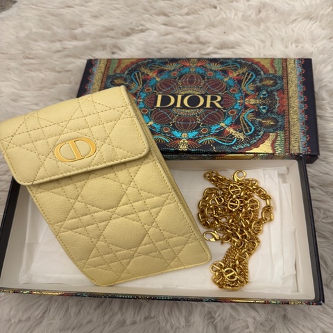 Dior小雞黃手機包